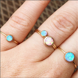 Opal Stacking Rings