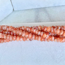 Faceted Sunstone Bead Strand 6-8mm
