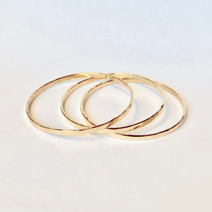 Thick Hammered Bangles