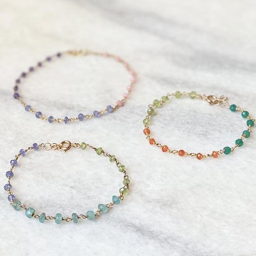 Gemstone Chain Bracelet