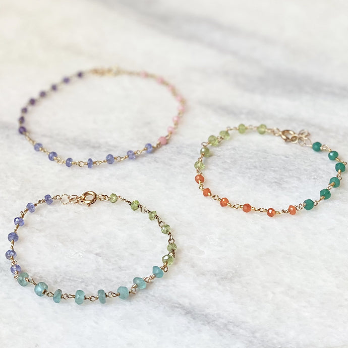 Gemstone Chain Bracelet