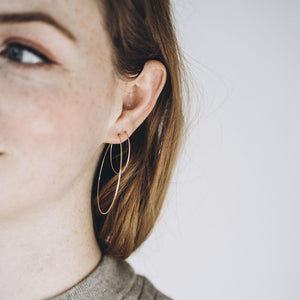 Thin Silver Hammered Hoops 29-65 mm
