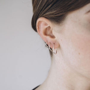 Silver Endless Hoops 9-20mm