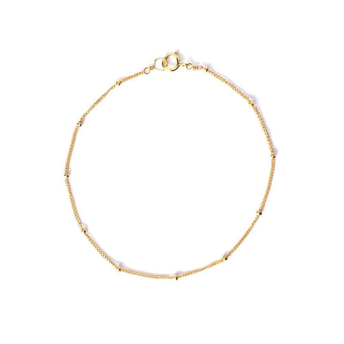 Gold Satellite Anklet