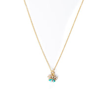 Flirty Evil Eye Gold Pendant Necklace