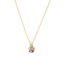 Flirty Evil Eye Gold Pendant Necklace