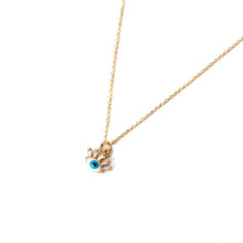 Flirty Evil Eye Gold Pendant Necklace