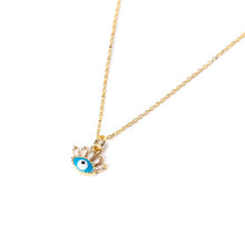 Flirty Evil Eye Gold Pendant Necklace