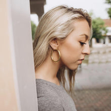 Gold Bold Hoops 35-50 mm