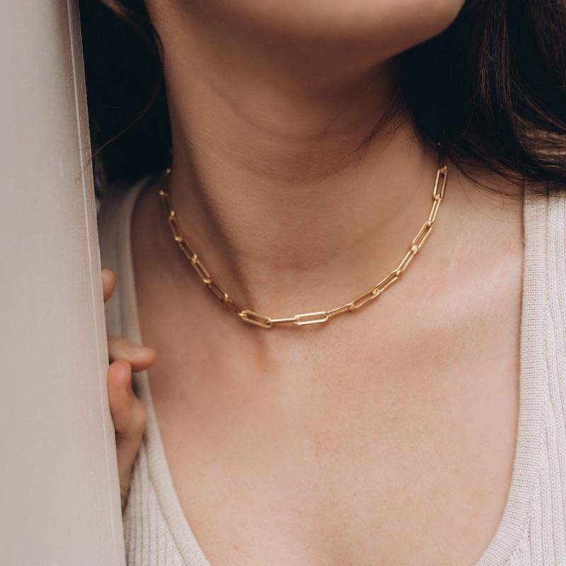 Bold Link Chain Gold Necklace