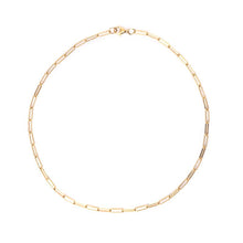 Paper Clip Choker Gold Necklace