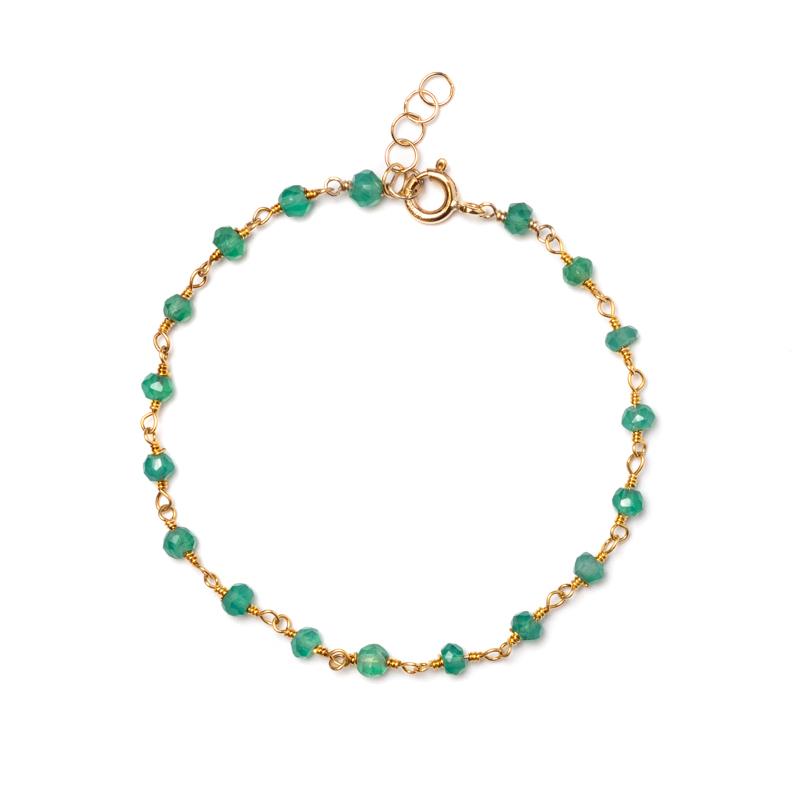 Green Onyx Gemstone Bracelet
