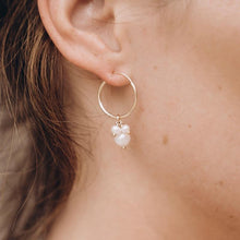 Triple Pearl Cluster Hoops