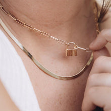 All Locked Up Gold Necklace
