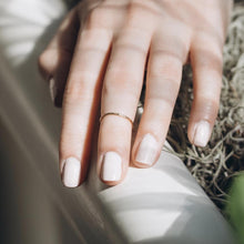 Midi Gold Hammered Ring