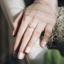 Gold Chevron Ring