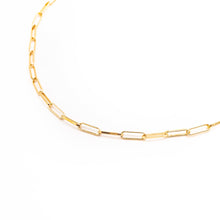 Paper Clip Choker Gold Necklace