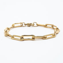 Bold Chain Link Gold Bracelet 15x5mm - 7"