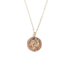 Zodiac Symbol Gold Pendant Necklace