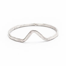 Sterling Silver Midi Chevron Ring