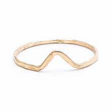 Gold Chevron Ring
