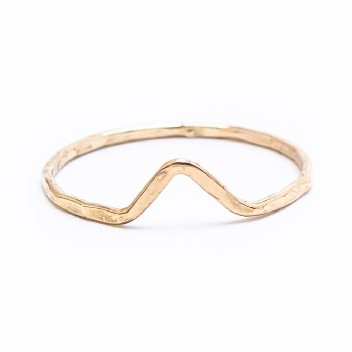 Gold Chevron Ring