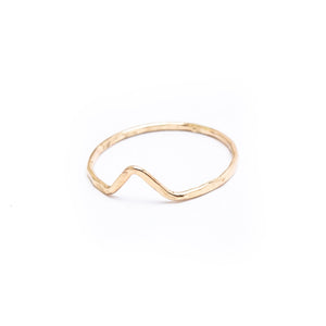 Gold Chevron Ring