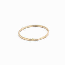 Hammered Gold Stacking Ring