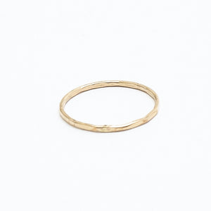 Hammered Gold Stacking Ring