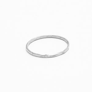 Hammered Sterling Silver Stacking Ring