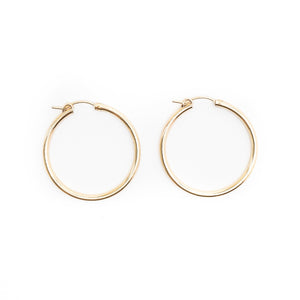 Thin Gold Hoops 34-64mm