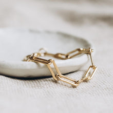 Bold Chain Link Gold Bracelet 15x5mm - 7"