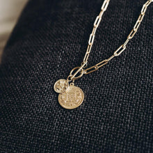 Bold Coin Toggle Gold Drop Necklace Media