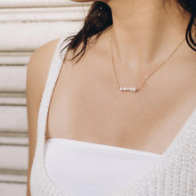 String of Pearls Gold Necklace