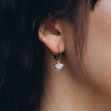 Flirty Evil Eye Huggies Gold Earring