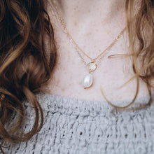 Pearl Drop Gold Necklace
