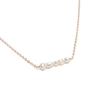 String of Pearls Gold Necklace