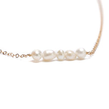 String of Pearls Gold Necklace