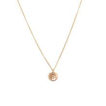 Initial Reflection Gold Necklace