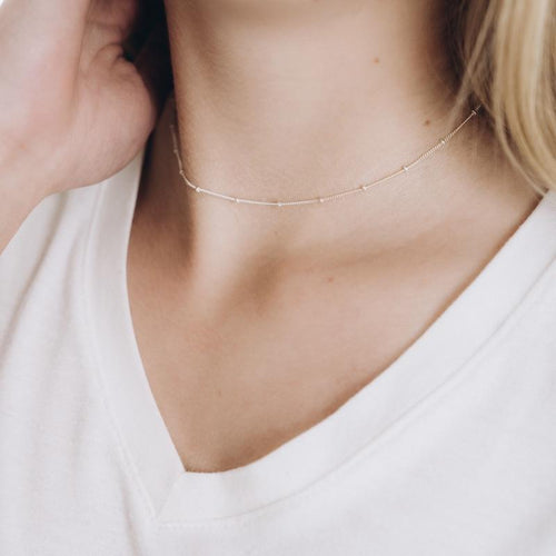 Satellite Shorty Necklace - Sterling Silver