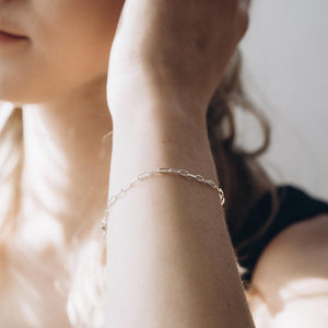 Super Dainty Chain Link Bracelet - 7" - Sterling Silver