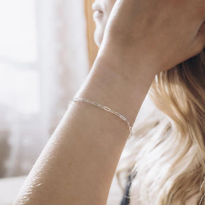 Super Dainty Chain Link Bracelet - 7" - Sterling Silver