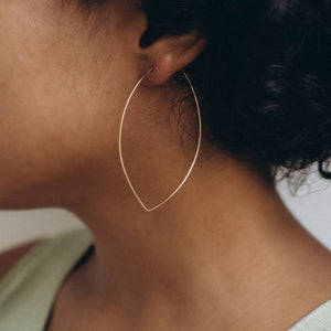 Marquis Hoop Earrings