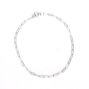 Super Dainty Chain Link Bracelet - 7" - Sterling Silver