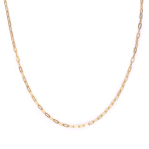 Dainty Gold Paper Clip Chain