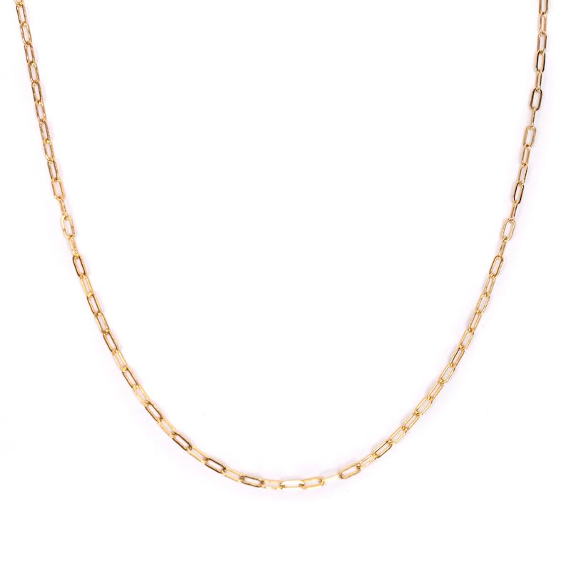 Dainty Gold Paper Clip Chain