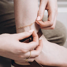 Gold Satellite Anklet