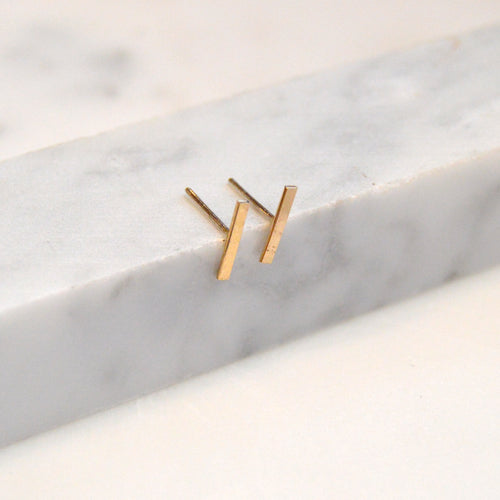 Bar Stud Earrings