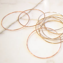 Simple Hammered Bangles