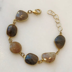 Colored Sapphire Gemstone Bracelet